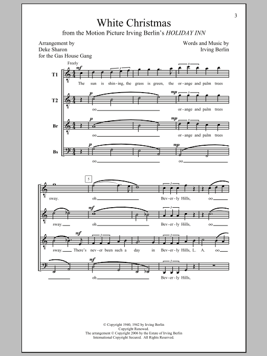 Produktbild zu: White Christmas (arr. Deke Sharon)