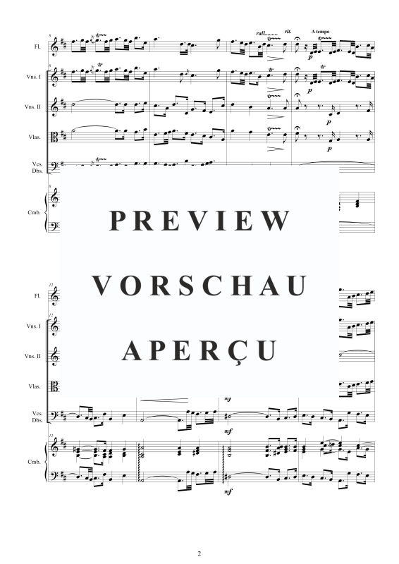 Produktgalerie: Seite 3 von 11 Orchester Suite No.2 in H-Moll BWV 1067, , Orchester Flöte, Streicher und Cembalo BC