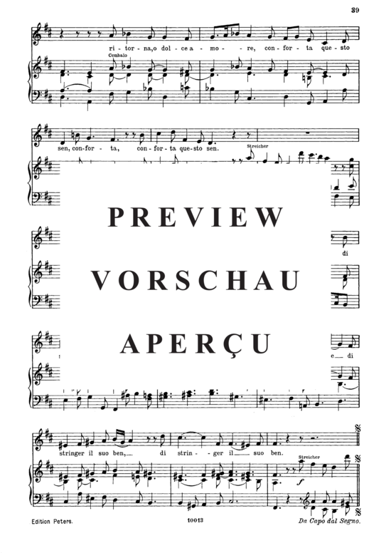 Product gallery: Page 3 of 3 Ritorna, o dolce amore, , Alto Solo and Piano