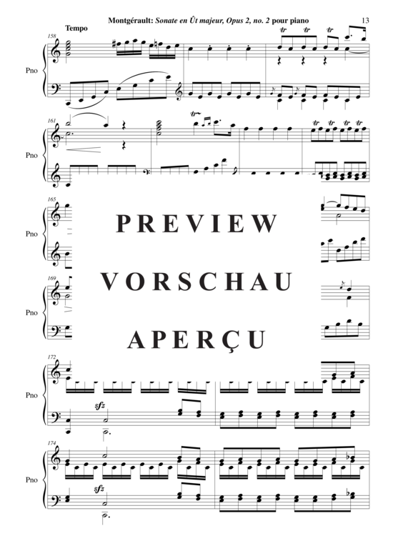 Product gallery: Page 14 of 21 Sonata in C major, Opus 2 no. 2 , Nicolas Horvath, Piano Solo