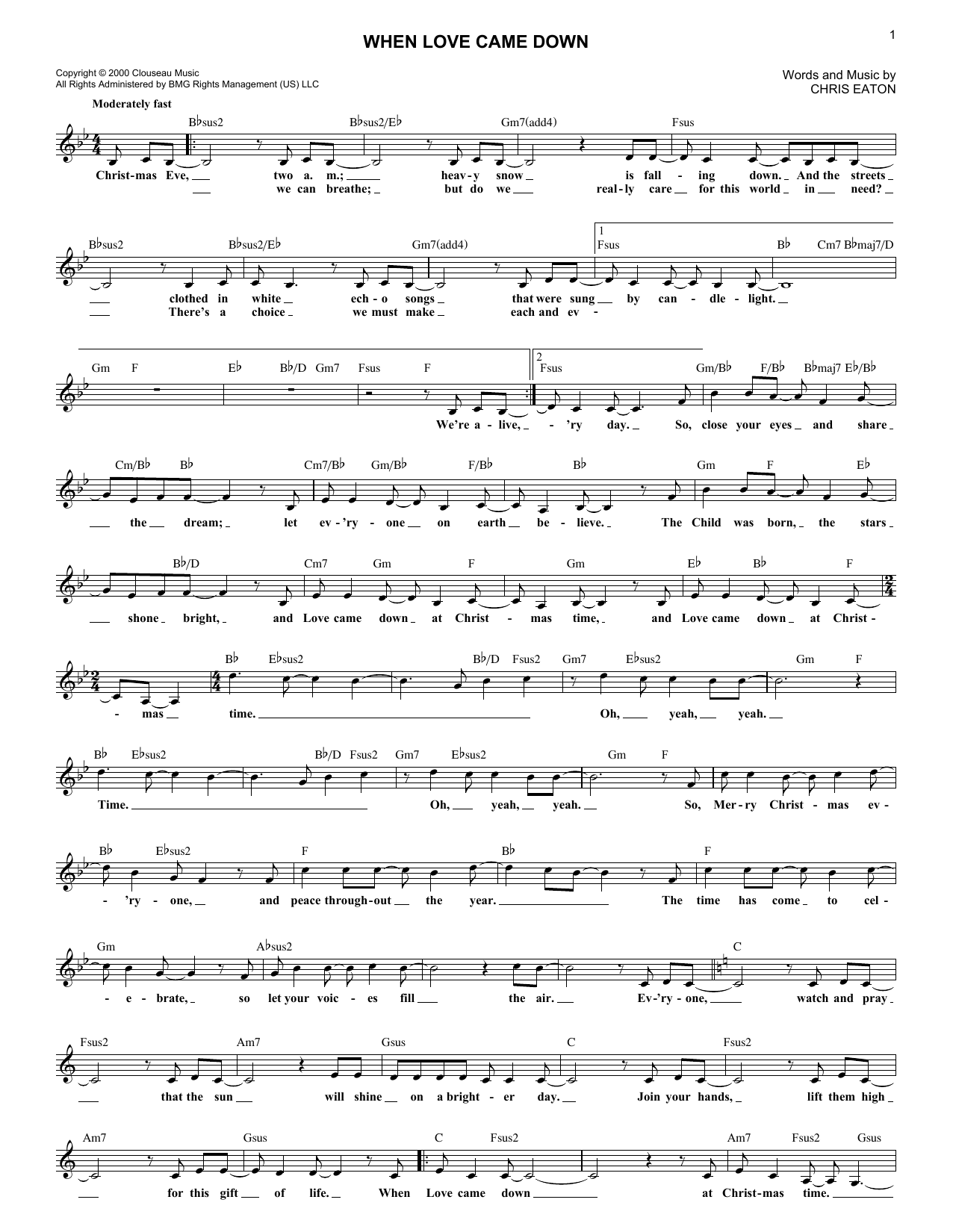 Product gallery: Page 1 of 1 When Love Came Down, Point Of Grace