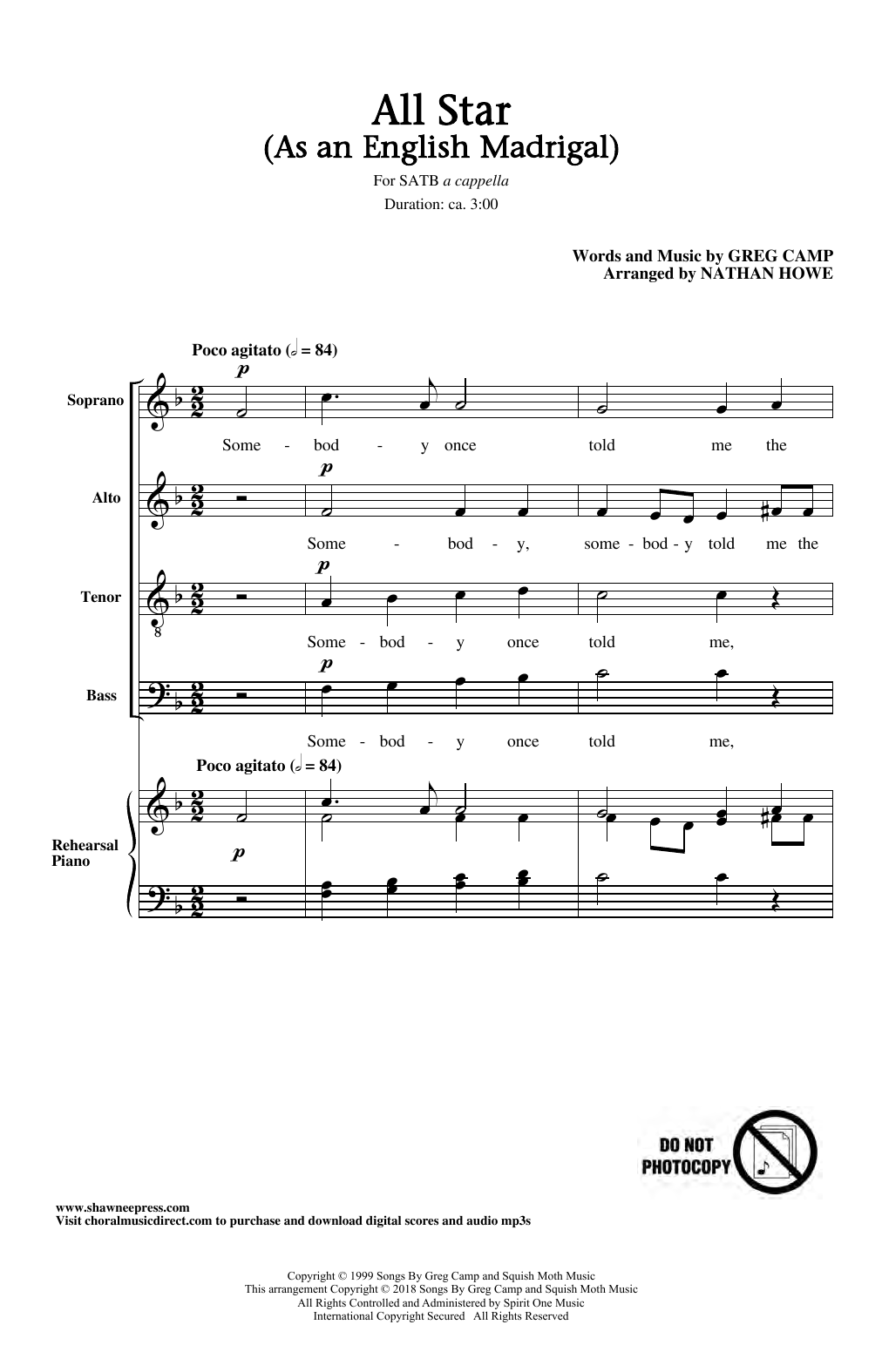 Product picture to: All Star (arr. Nathan Howe)