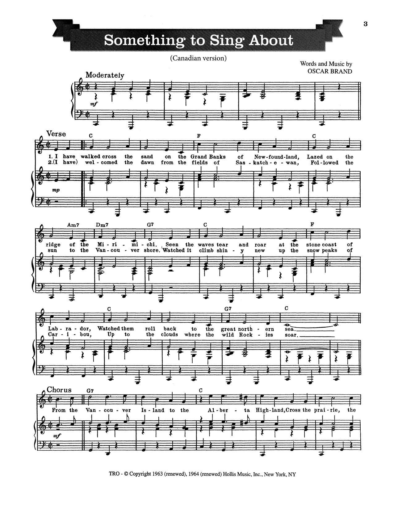 Produktgalerie: Seite 1 von 1 Something To Sing About, Oscar Brand, Gesang, Klavier