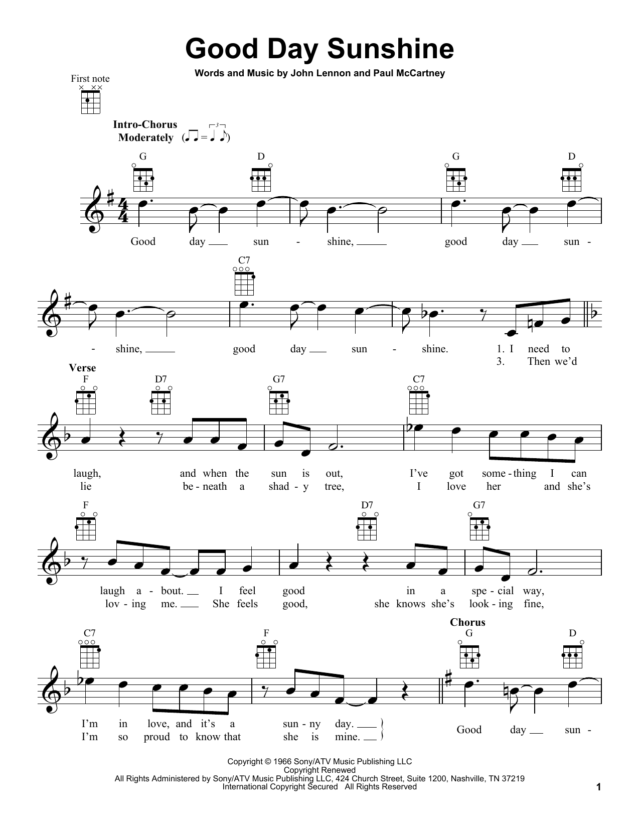 Product gallery: Page 1 of 1 Good Day Sunshine, The Beatles
