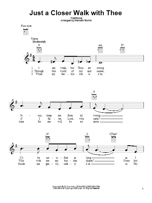Product gallery: Page 1 of 1 Just A Closer Walk With Thee, Traditional