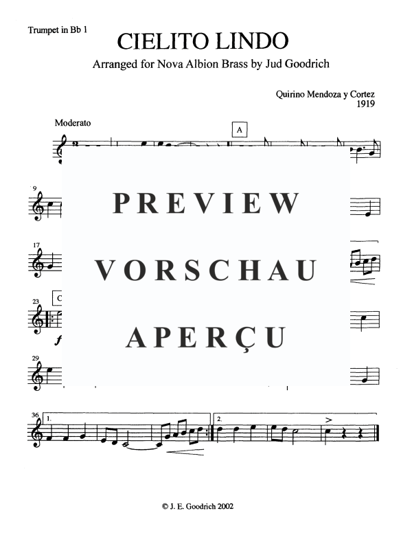 Produktgalerie: Seite 5 von 10 Cielito Linda, , Blechbläser Quintett