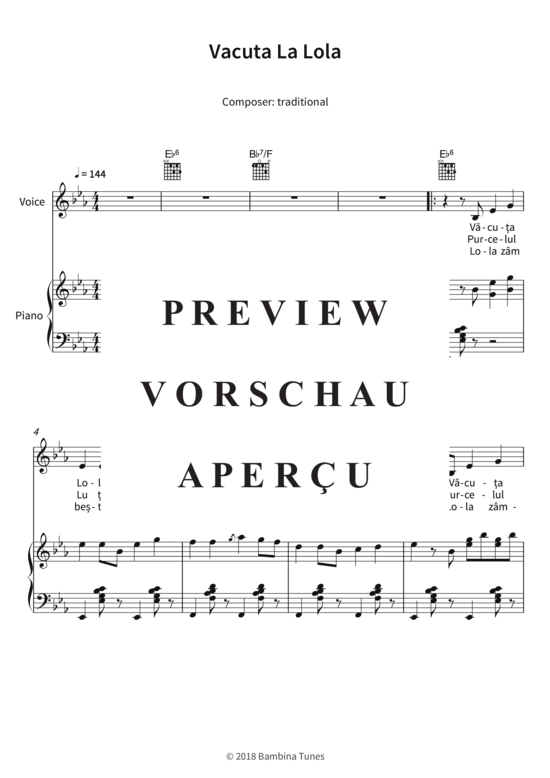 Produktgalerie: Seite 4 von 6 Vacuta La Lola, , (Gesang + Klavier, Gitarre)