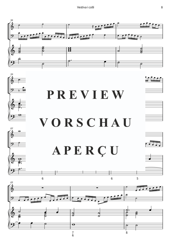 Product gallery: Page 10 of 11 Vestiva i colli - I Colli Vestiti di Verde - Madrigale pastorale in tre voci, , Violin, violoncello and harpsichord