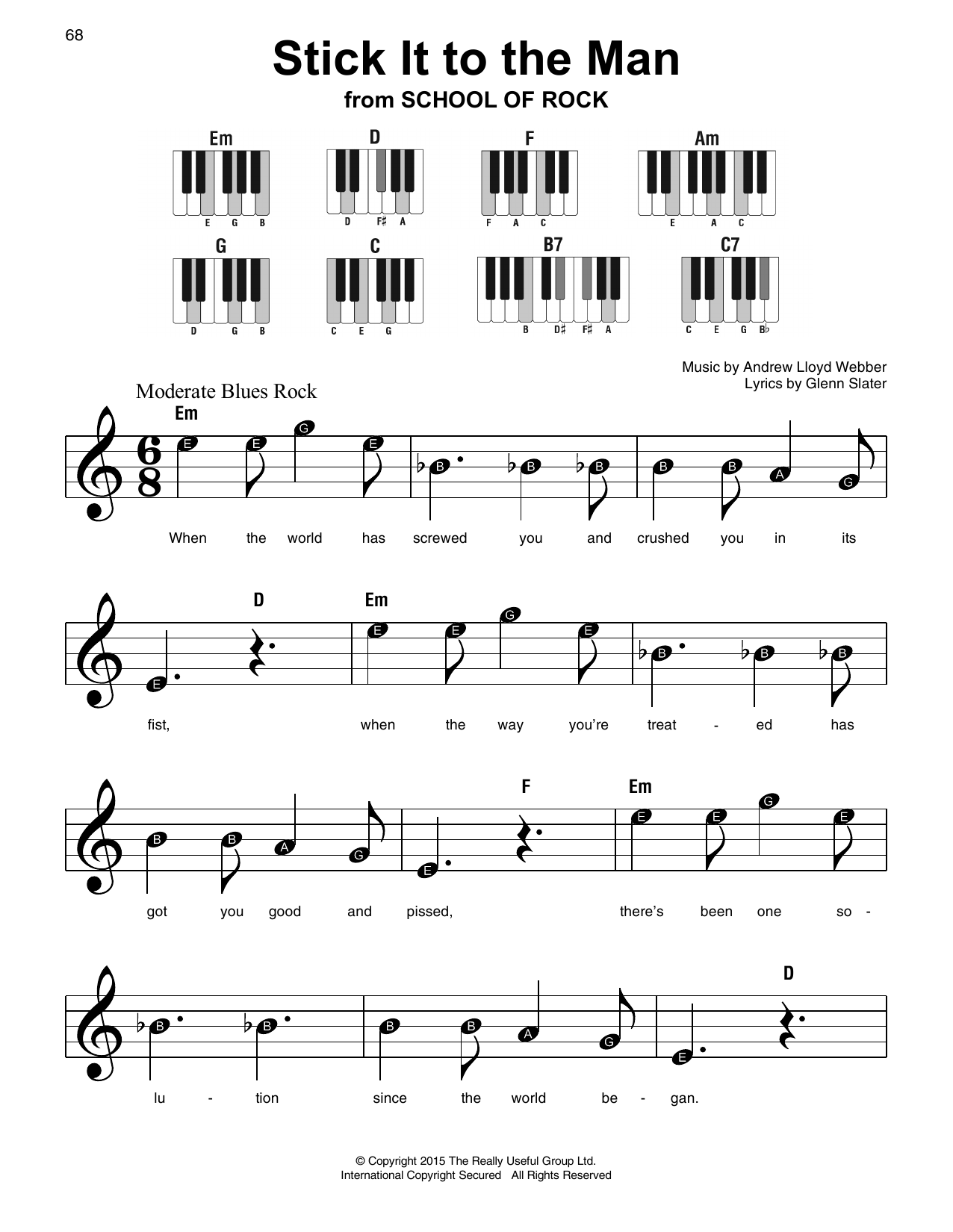 Produktbild zu: Stick It To The Man (from School of Rock: The Musical)
