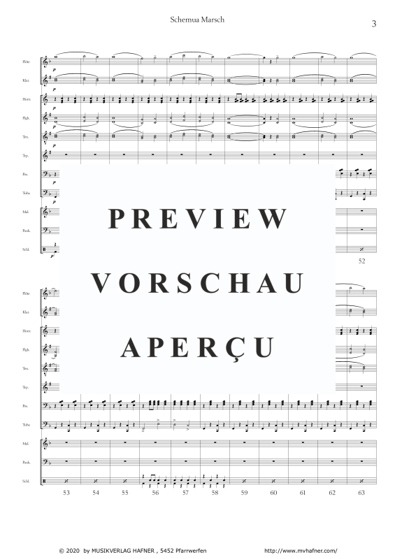 Product gallery: Page 7 of 11 Schemua-Marsch, , (large wind orchestra)