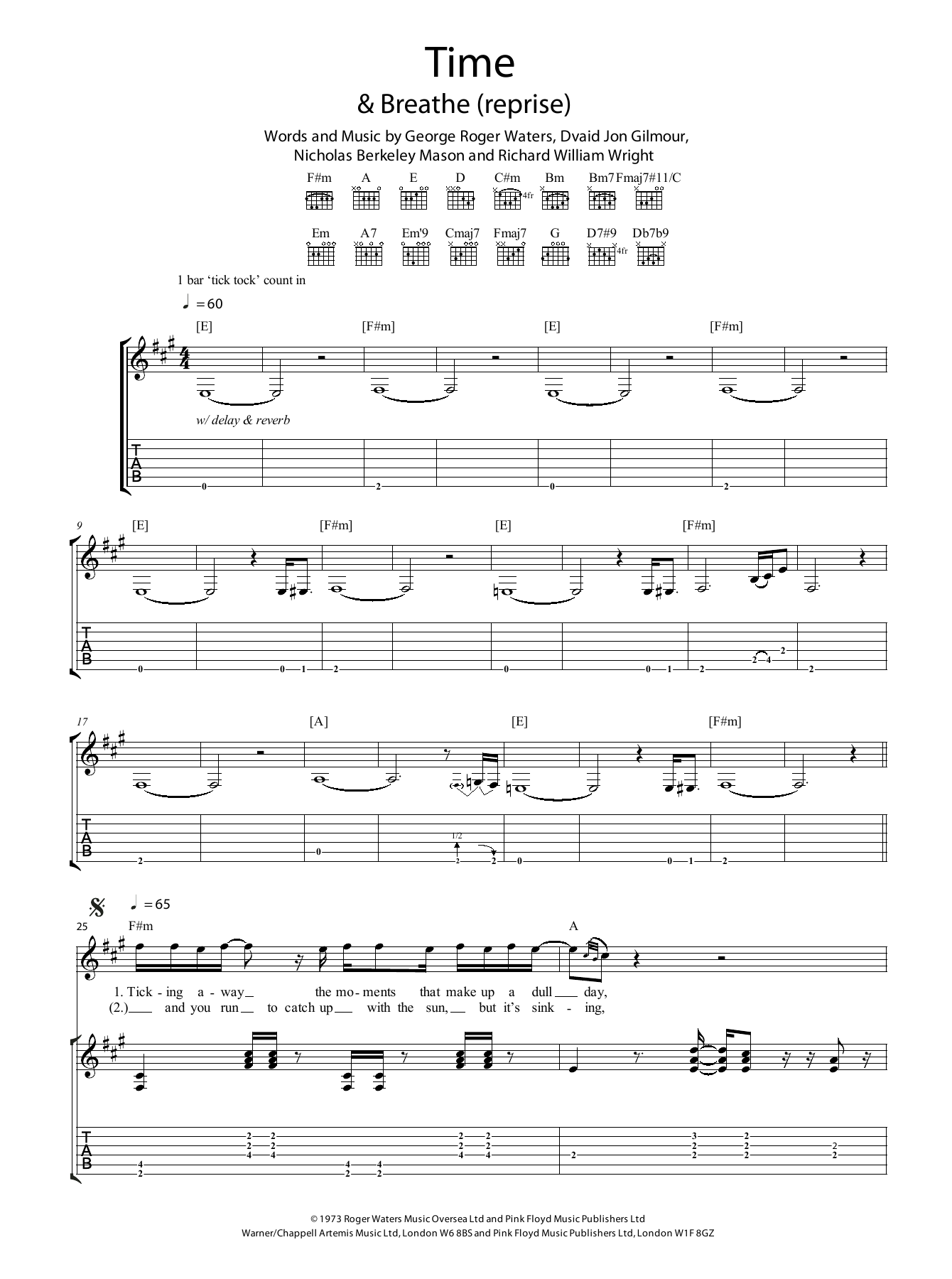 Product gallery: Page 1 of 1 Time, Pink Floyd