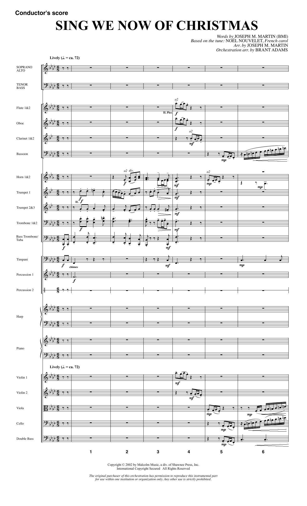 Produktbild zu: Sing We Now Of Christmas (from Morning Star) - Full Score