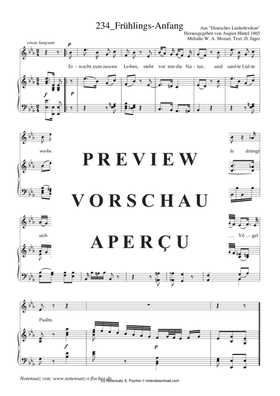 Product gallery: Page 2 of 3 Frühlings-Anfang , , Piano and Voice