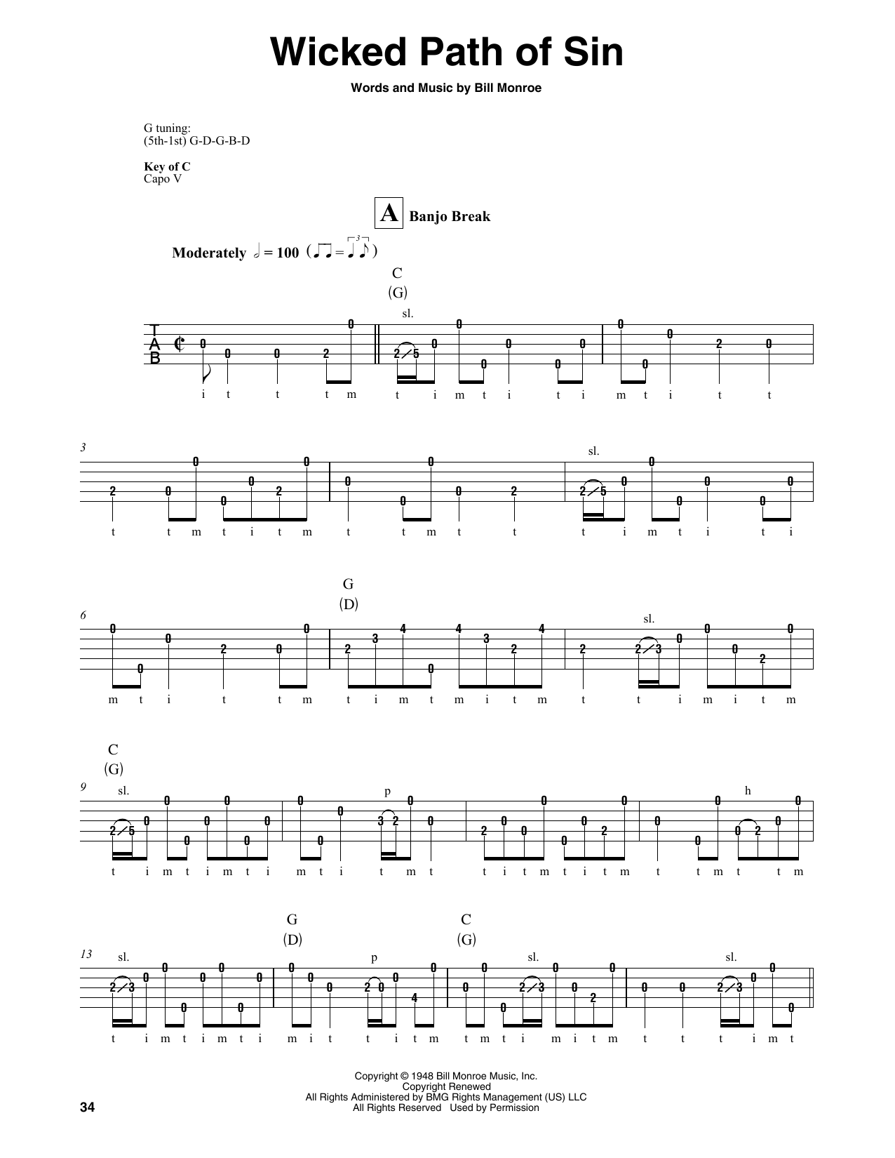 Produktgalerie: Seite 1 von 1 Wicked Path Of Sin, Bill Monroe, Banjo