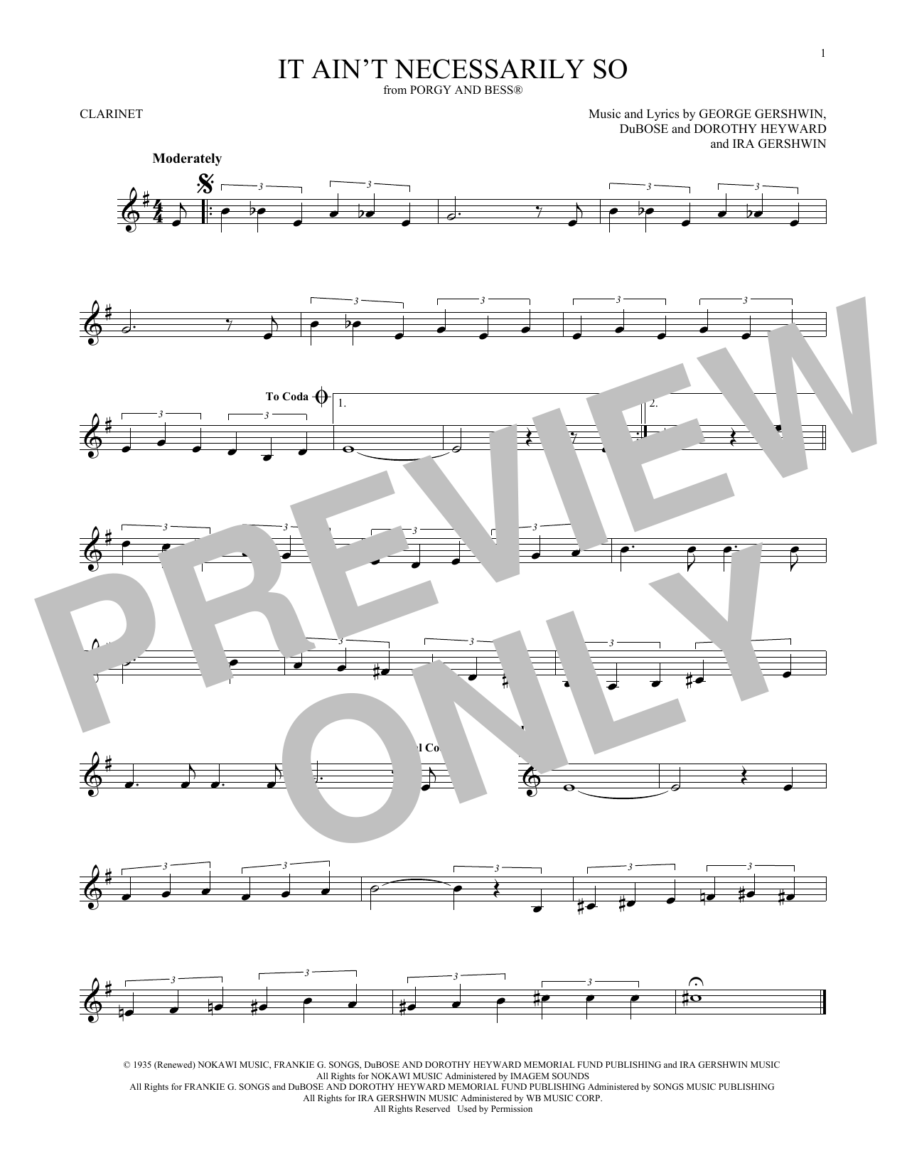 Product gallery: Page 1 of 1 It Ain't Necessarily So, Ira Gershwin