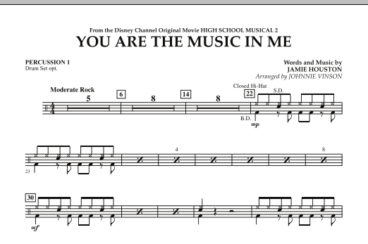 Produktgalerie: Seite 1 von 1 You Are The Music In Me (from High School Musical 2) - Percussion 1, , Ensemble