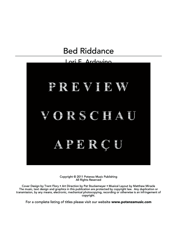 Produktgalerie: Seite 3 von 11 Bed Riddance, , (Trio Sopran, Klarinette und Klavier)