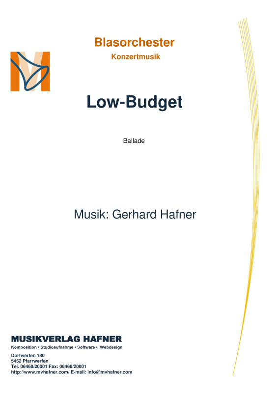 Product picture to: Low-BudgetGerhard Hafner