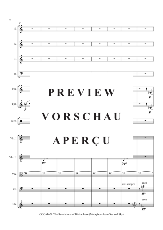 Product gallery: Page 13 of 21 The Revelations of Divine Love (Metaphors from Sea and Sky) , ,  (Partitur)