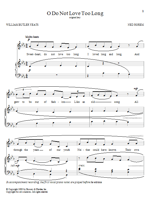 Produktbild zu: O Do Not Love Too Long