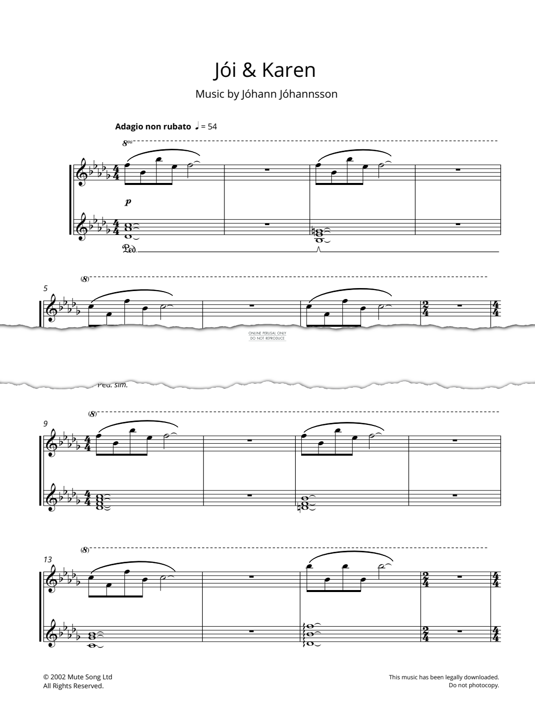 Produktgalerie: Seite 1 von 1 Jói & Karen, Jóhann Jóhannsson, Klavier