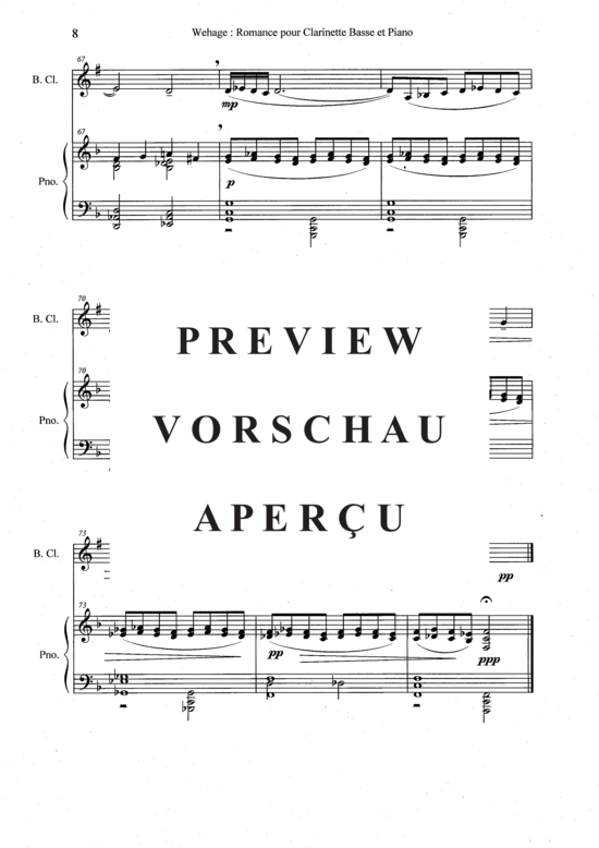 Product gallery: Page 11 of 14 Romance , , (bass clarinet + piano)