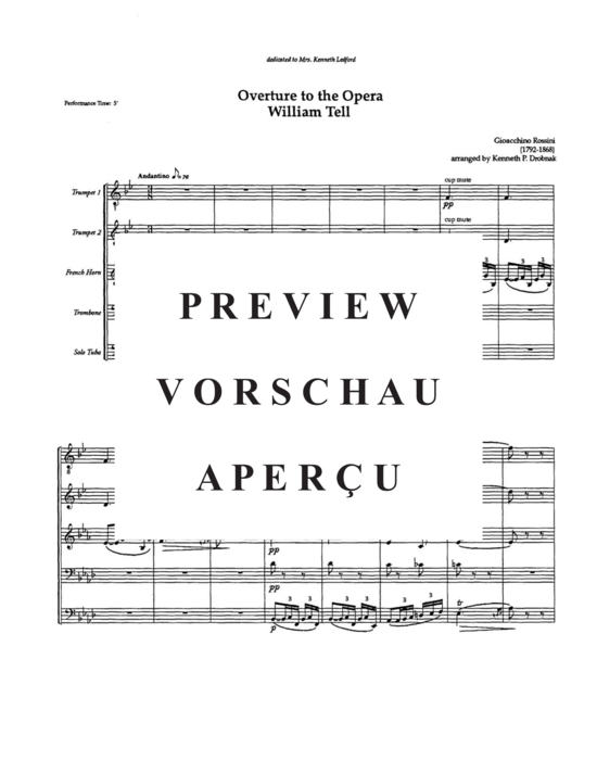 Produktgalerie: Seite 3 von 21 William Tell , , (Blechbläserquintett - Tuba Solo)