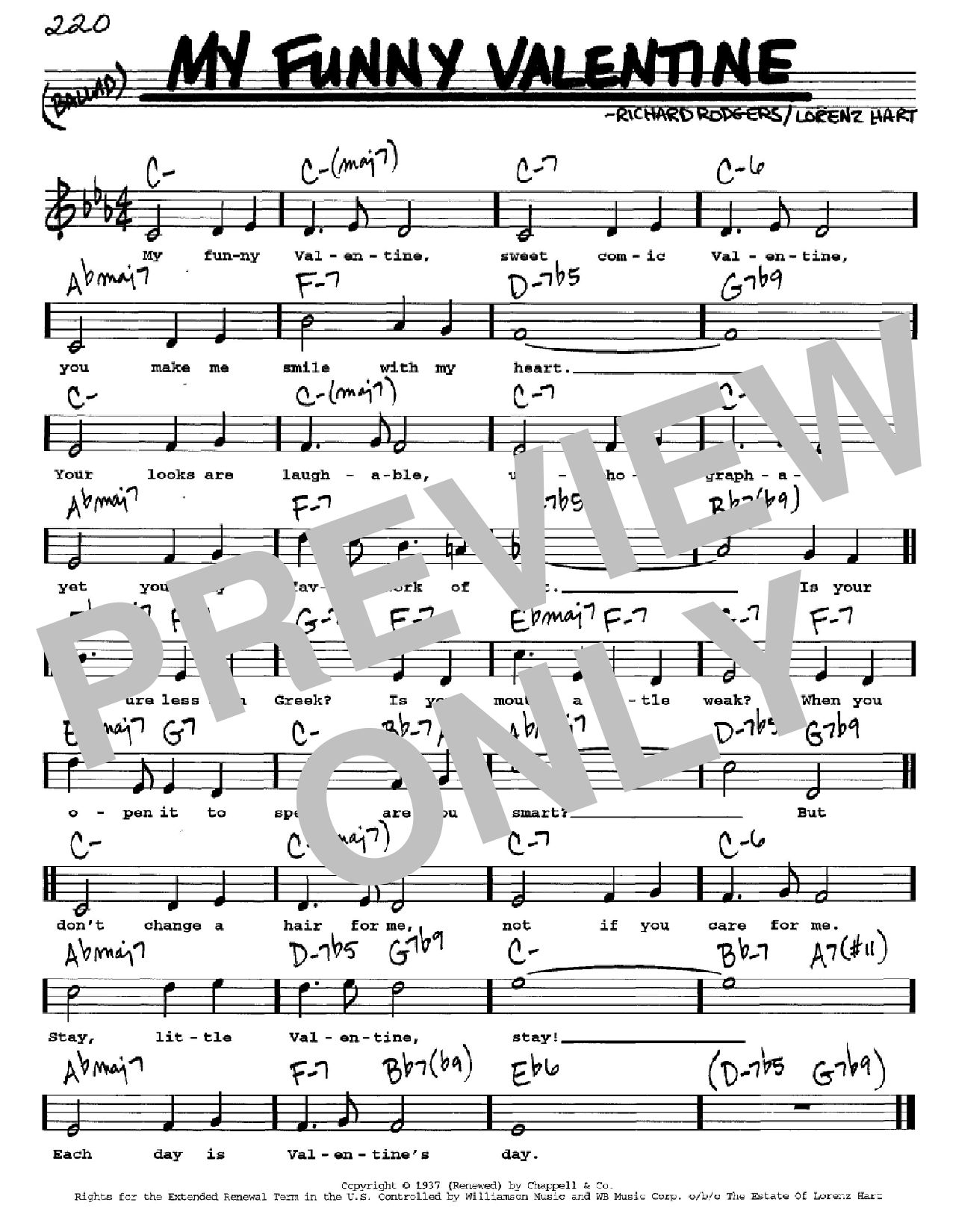 Produktbild zu: My Funny Valentine