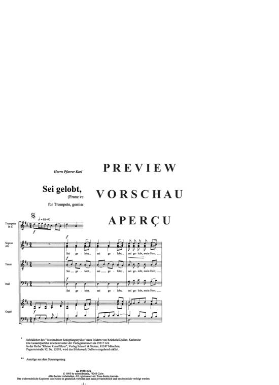 gallery: Sei gelobt, mein Herr , , (Franz von Assisi)