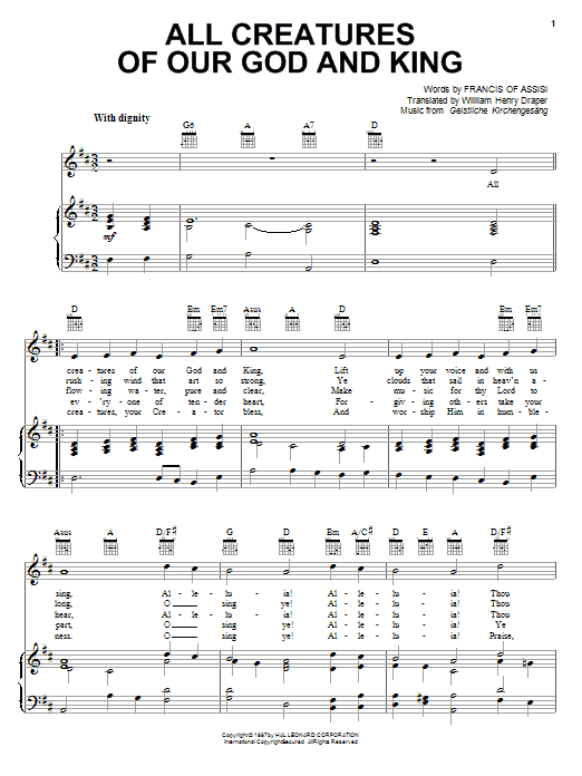 Produktbild zu: All Creatures Of Our God And King