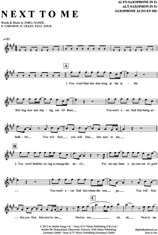 Product picture to: Next to me Emeli Sande