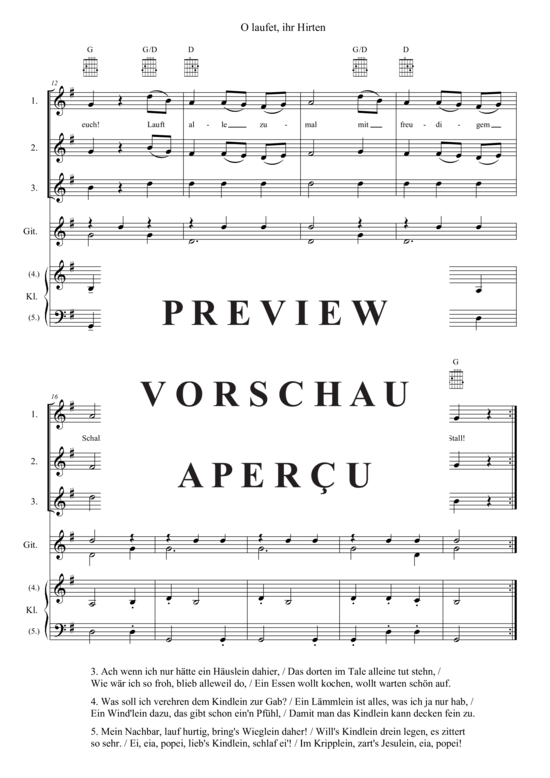 Produktgalerie: Seite 3 von 11 O laufet, ihr Hirten , , (flexibles Quintett)
