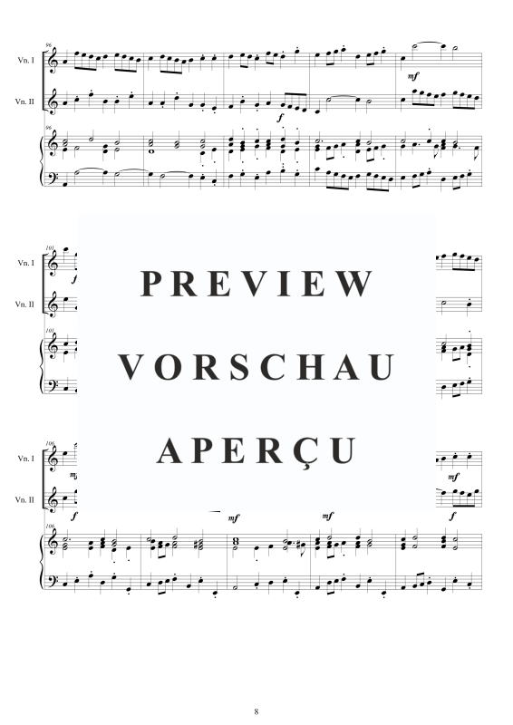 Produktgalerie: Seite 9 von 11 Trio Sonata No.5 in C-Dur Op.1, , 2 Violinen und Cembalo