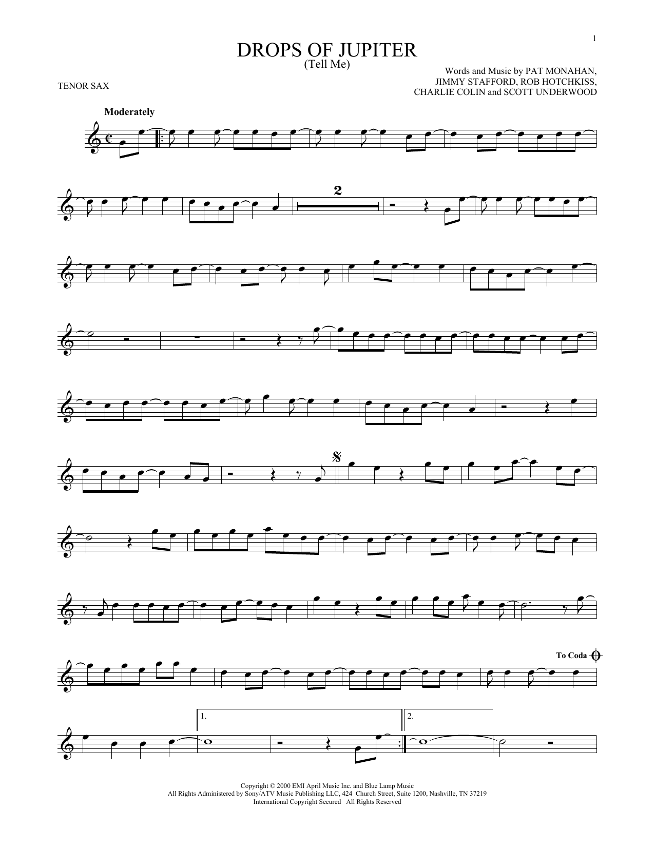 Product gallery: Page 1 of 1 Drops Of Jupiter (Tell Me), Train