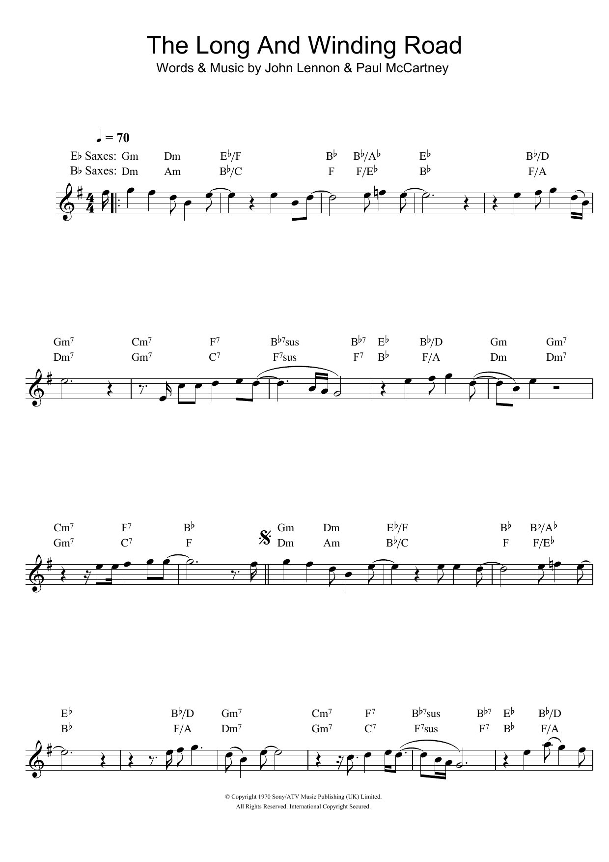 Product gallery: Page 1 of 1 The Long And Winding Road, The Beatles