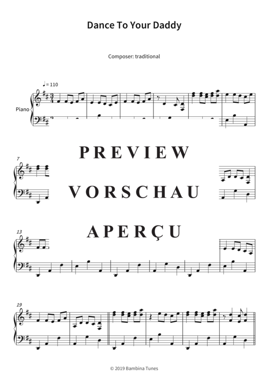 Produktbild zu: Dance To Your Daddy traditional