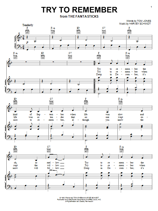 Produktgalerie: Seite 1 von 1 Try To Remember, Jerry Orbach, Gesang, Gitarre, Klavier