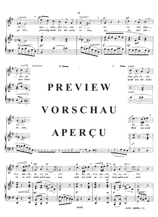 gallery: Per la gloria d´adorarvi , Sieber Ferdinand, (Gesang hoch + Klavier)