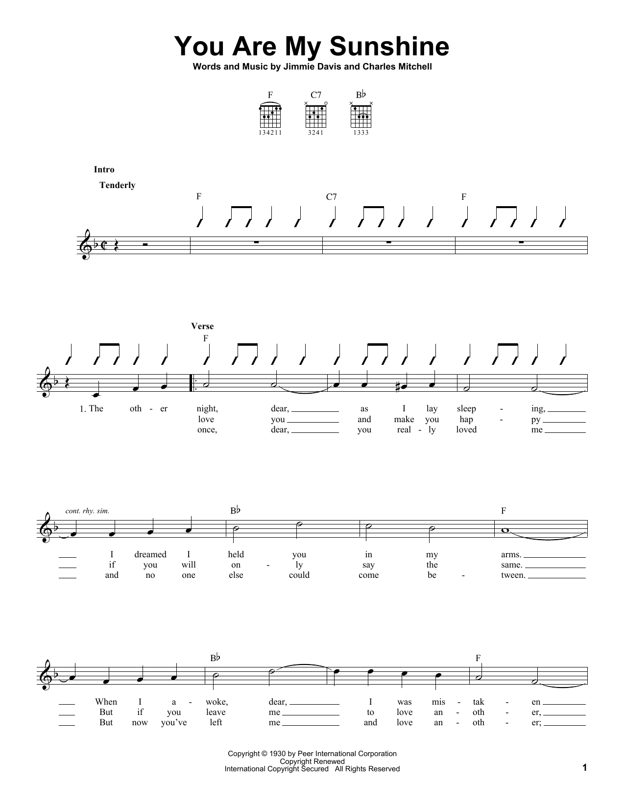 Product gallery: Page 1 of 1 You Are My Sunshine, Jimmie Davis