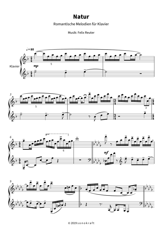 gallery: Natur - Romantische Melodien für Klavier, , Klavier Solo