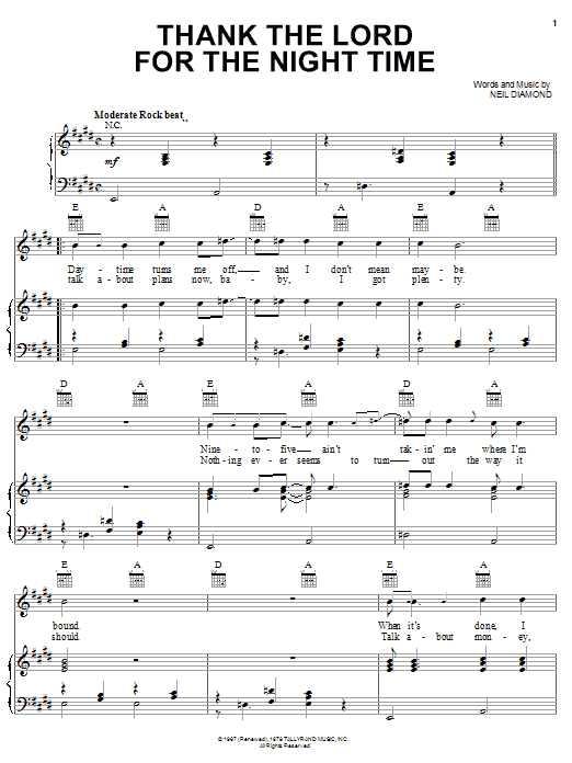 Produktbild zu: Thank The Lord For The Night Time