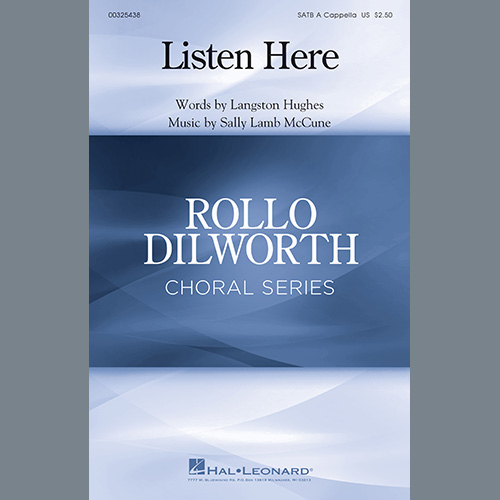 cover: Listen Here, Langston Hughes and Sally Lamb McCune, Chor
