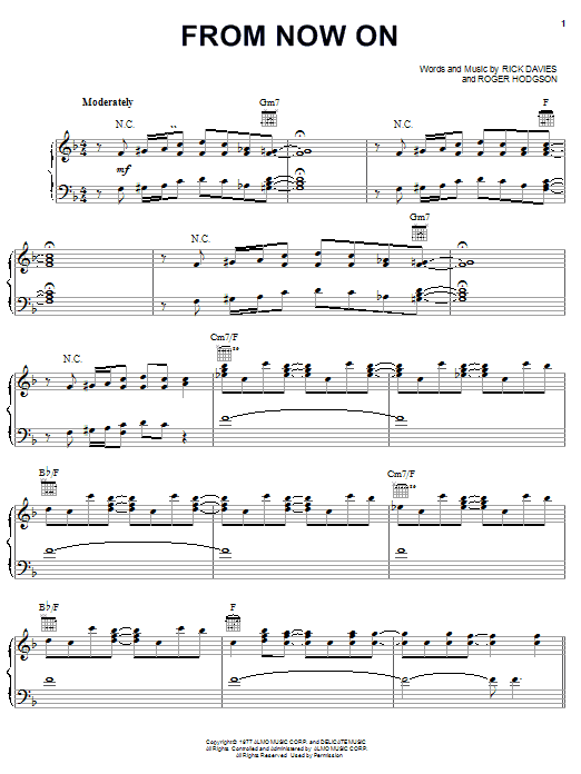Produktgalerie: Seite 1 von 1 From Now On, Supertramp, Gesang, Gitarre, Klavier