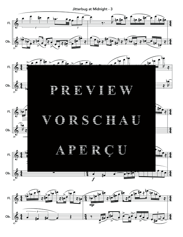 Product gallery: Page 7 of 11 Jitterbug at Midnight, , (woodwind duet flute and oboe)