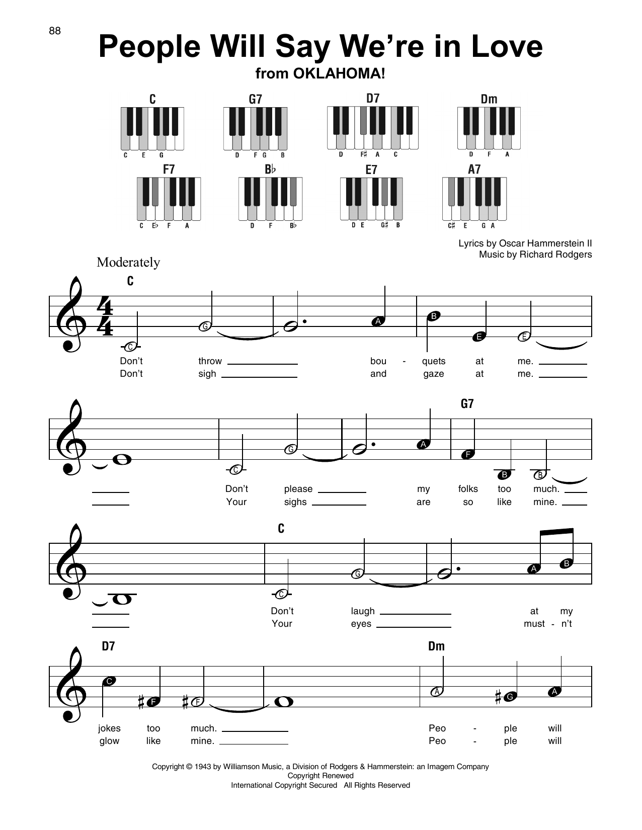 Produktbild zu: People Will Say We're In Love (from Oklahoma!)