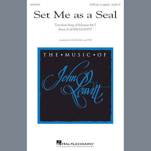 cover: Set Me As A Seal, , Chor