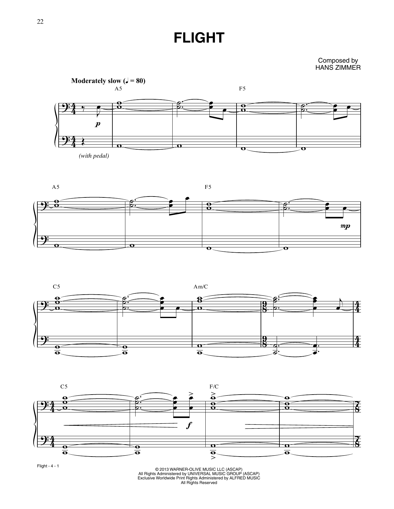 Produktbild zu: Flight (from Man Of Steel)