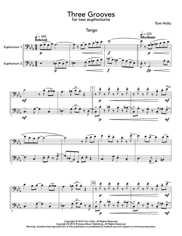 Produktgalerie: Seite 1 von 11 Three Grooves, , (Euphonium Duo)