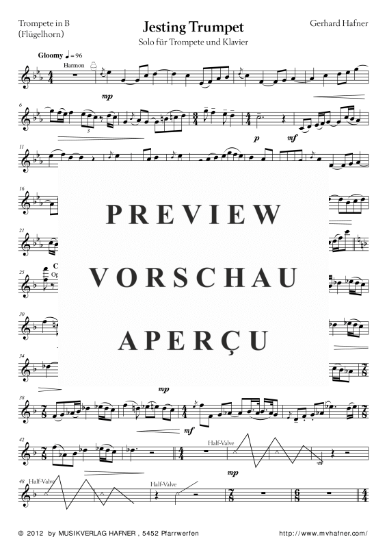 Produktgalerie: Seite 4 von 11 Jesting Trumpet, , (Trompete in B und Klavier)