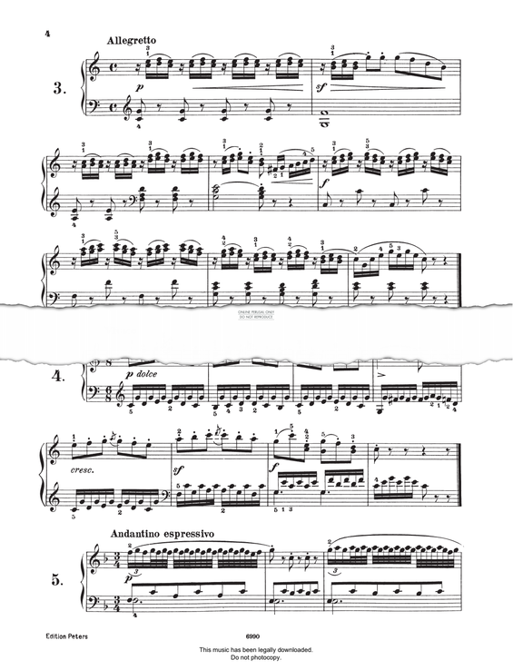 Produktgalerie: Seite 1 von 1 Study (Op. 821, No.5), Carl Czerny, Klavier